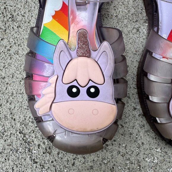 MEL By MELISSA Unicorn Jelly Sandals Girls 11 28/29 EU Purple Mini Melissa Shoes - Picture 6 of 9